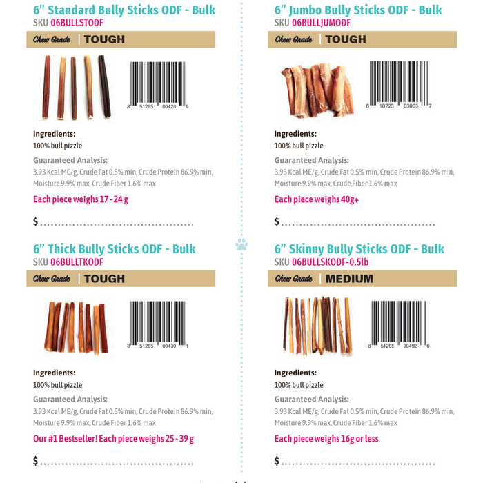 New Download Available: Product Scan Sheets for Bulk Treats