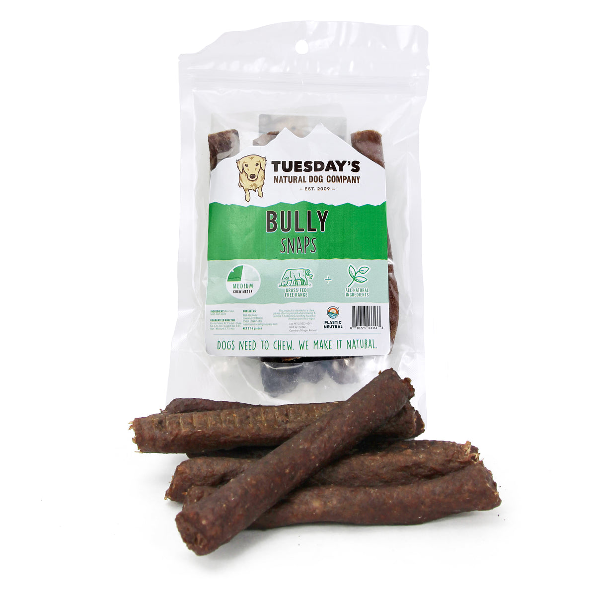 Beef Pizzle Dog Treats - Stuffed Snackle