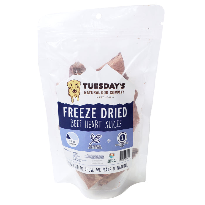 Freeze Dried Sliced Beef Hearts - 3 oz