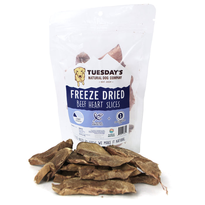 Freeze Dried Sliced Beef Hearts - 3 oz