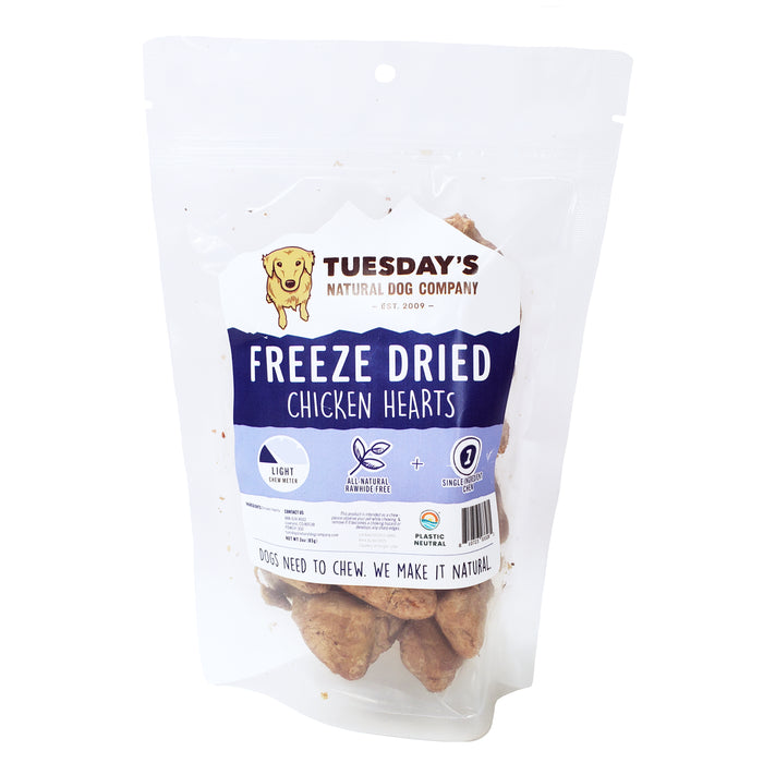 Freeze Dried Whole Chicken Hearts - 3 oz