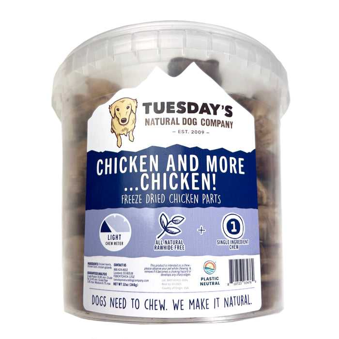 Freeze Dried "Chicken and more… Chicken"- 12oz Bucket
