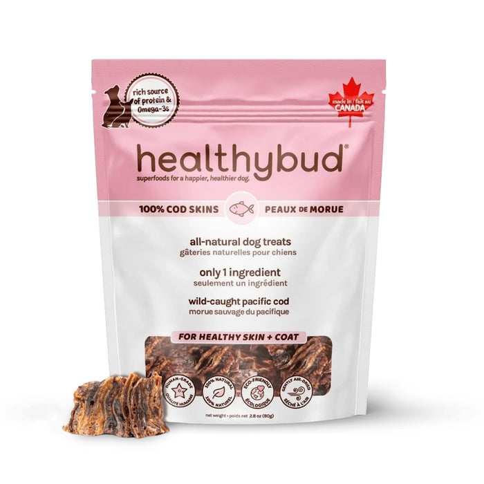 Healthybud Cod Skin Cubes - 12 ct