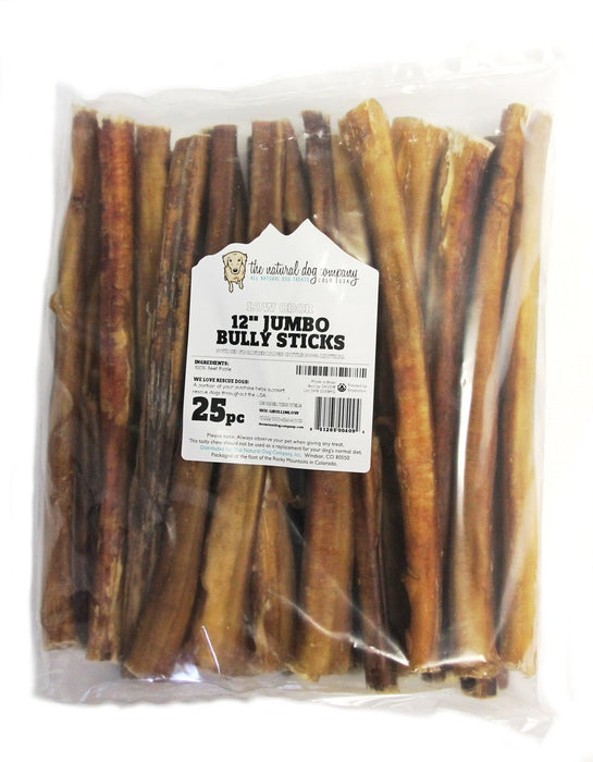 12" Jumbo Bully Sticks - Low Odor