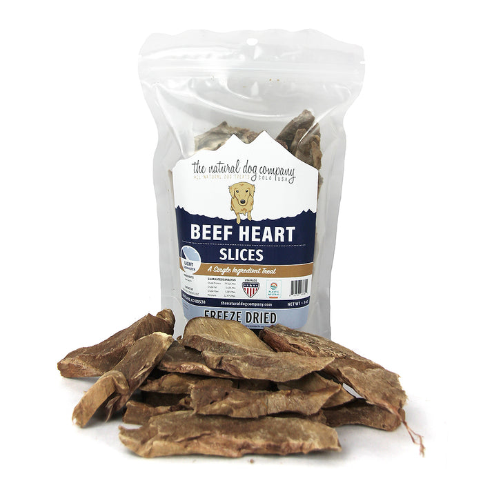 Freeze Dried Sliced Beef Hearts - 3 oz